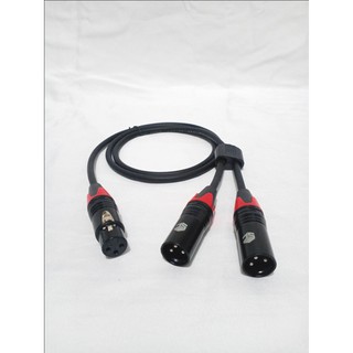 Jual Kabel Canon Xlr Female Ke Xlr Male Cabang Jack Black Meter Shopee Indonesia