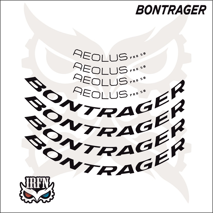 Stiker Decal Rims Bontrager aeolus pro discbrake