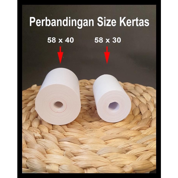 Jual Kertas Struck Printer Thermal X Mm Paket Isi Roll Shopee Indonesia