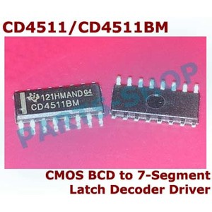 CD4511BM IC-Chips - BCD Zu 7-Segment Decoder (100 Stück SOP-16)