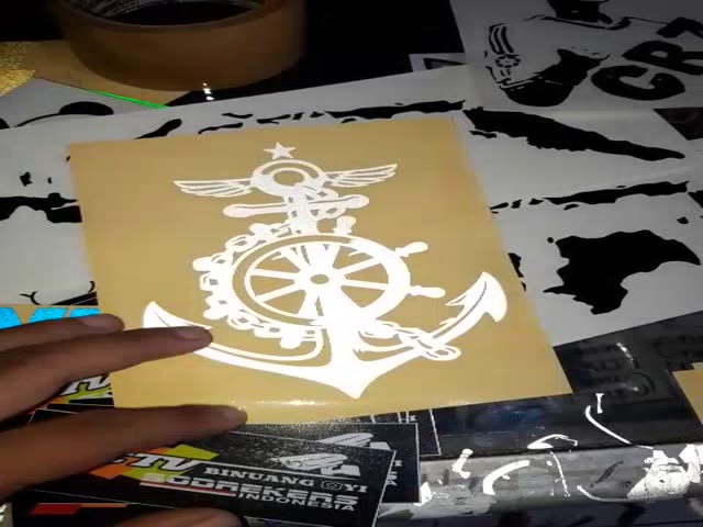 Jual STIKER JANGKAR ANCHOR STICKER CUTTING STICKER STIKER MENYALA ...