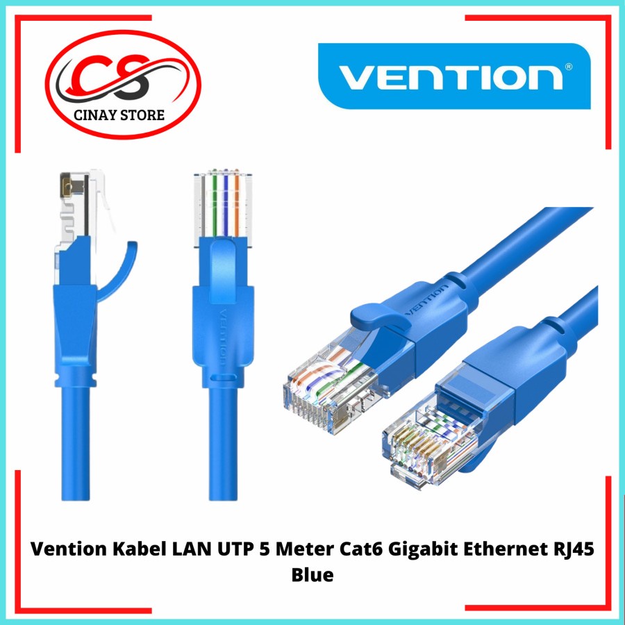 Jual Vention Kabel Lan Rj Gigabit Ethernet Cat Vention Kabel Lan Utp Meter Cat Gigabit