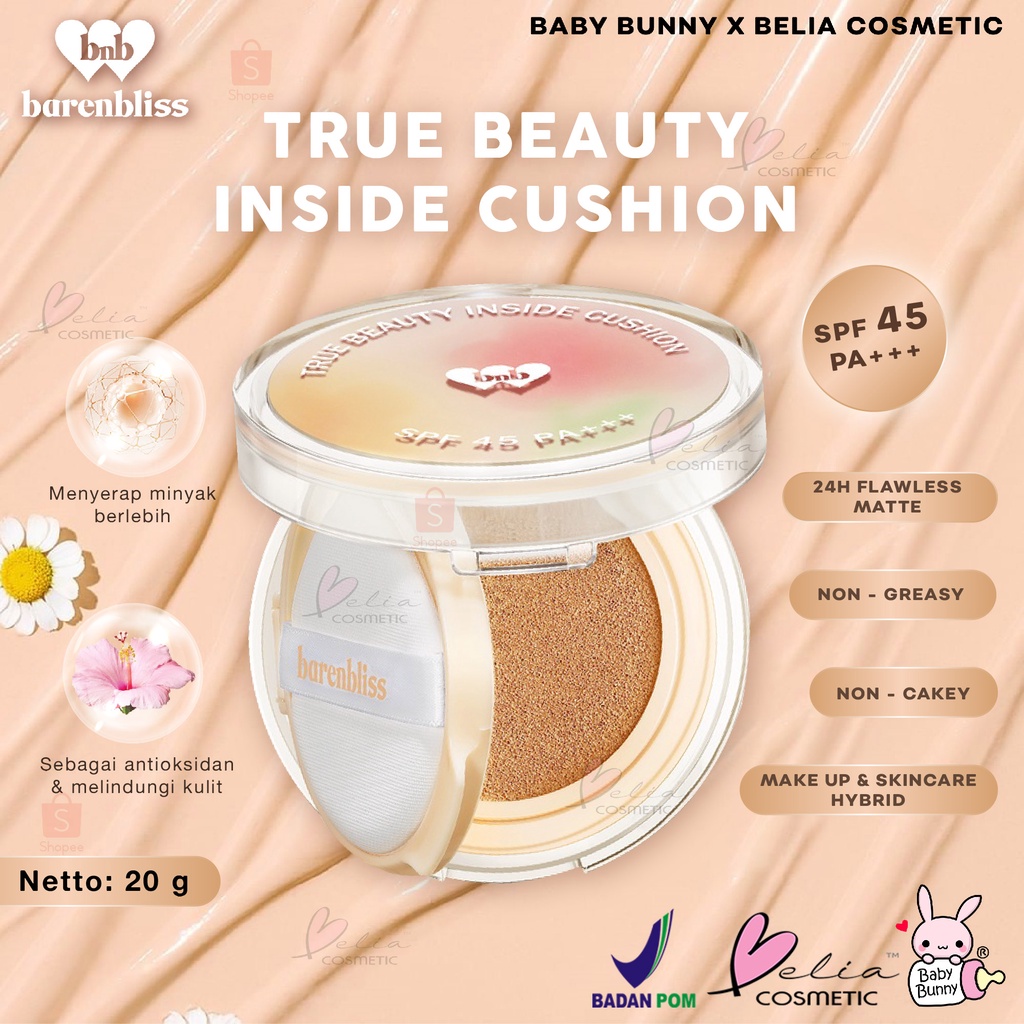 Jual BELIA BNB Barenbliss Korean Bloomatte True Beauty Inside Cushion ...