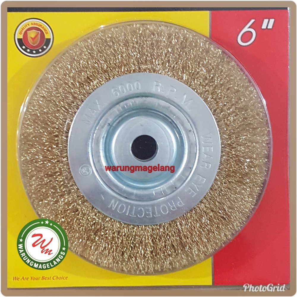 Jual Pad Sikat Kawat Wire Brush Mata Gerinda 6 Inch As 16 Mm Murah Shopee Indonesia 2060