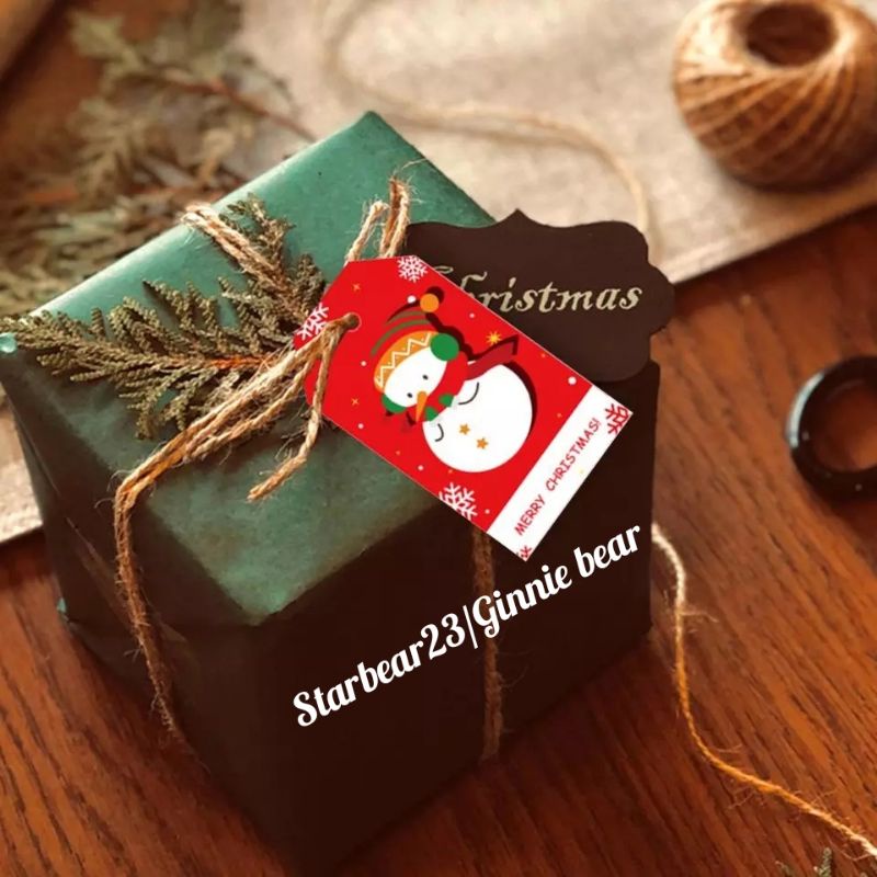 Jual papertag/ gift tag motif natal paket isi 5 ( import) | Shopee ...