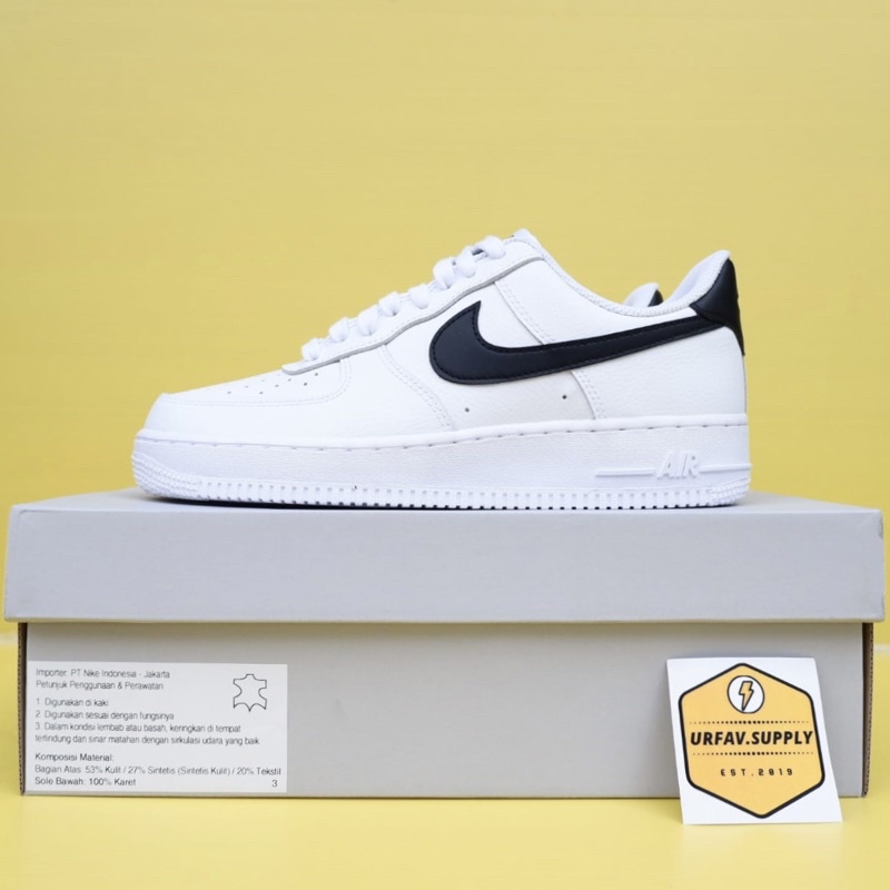 Jual [RESMI] Air Force 1 White Black ORIGINAL // sepatu af1 putih hitam ...