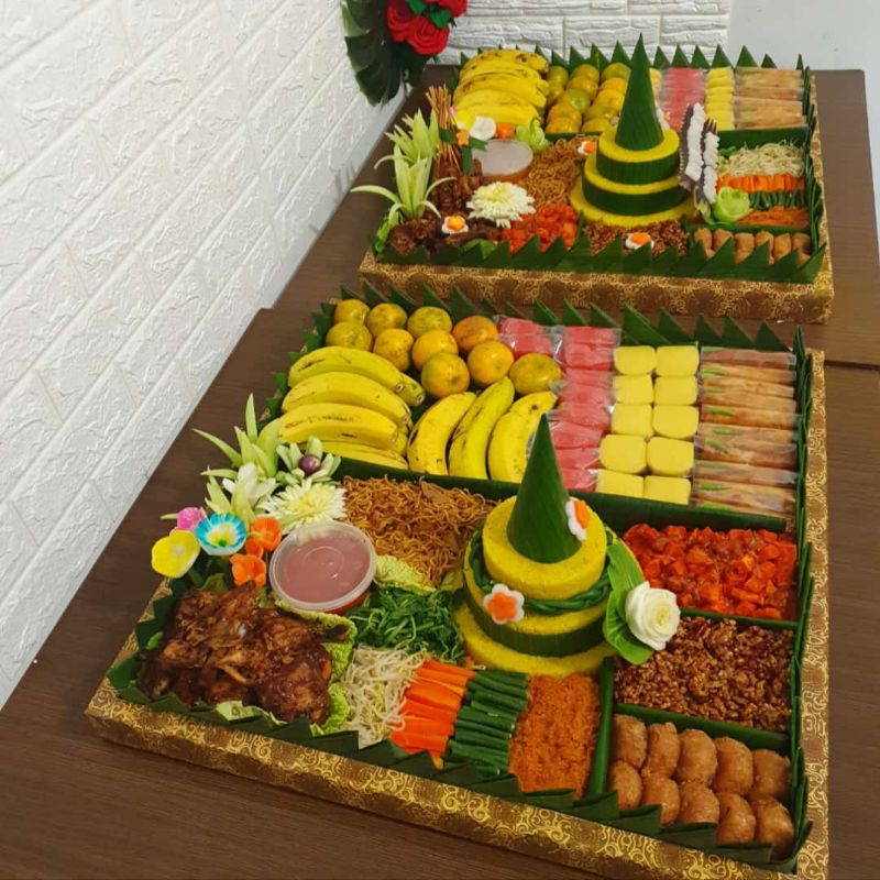 Jual Paket Komplit Nasi Tumpeng Kue Dan Buah Tumpeng Tumpeng Komplit