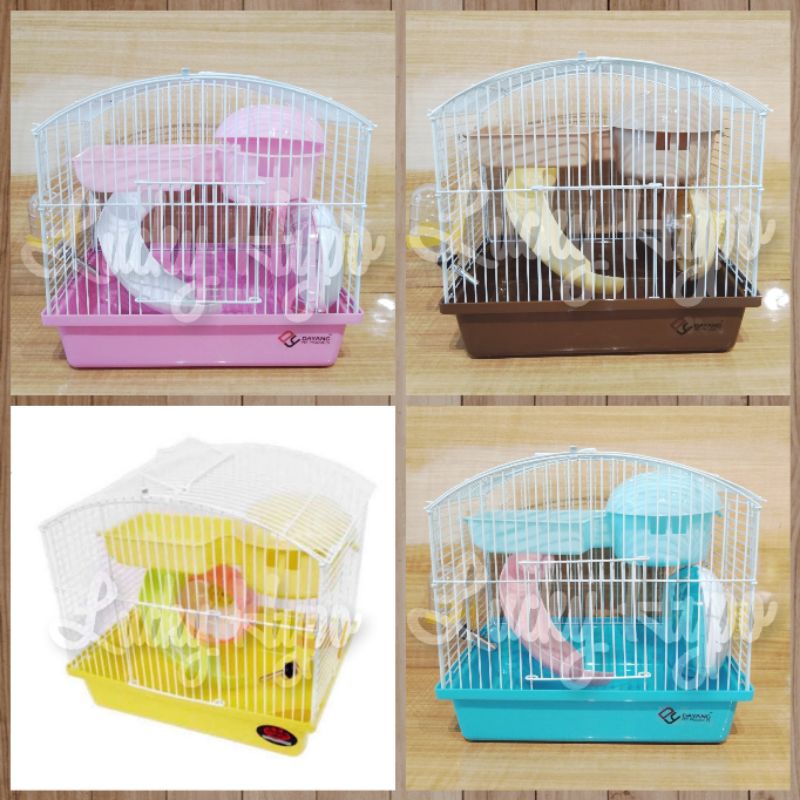 Jual Kandang Hamster Murah 1 Set 168 Dayang Hamster Cage Uk 27x20x25cm ...