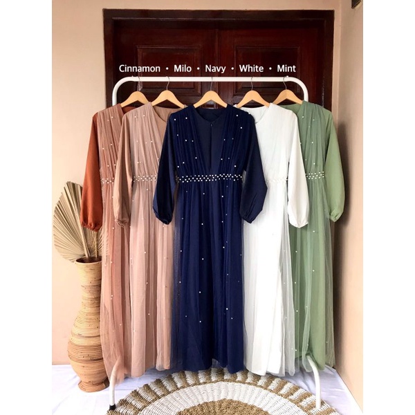 Jual Cappadocia Tile Dress // Gamis Premium Tile Dress Mutiara Terbaru |  Shopee Indonesia