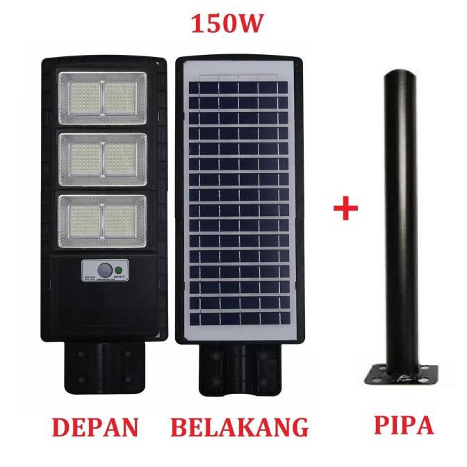 Jual LAMPU JALAN TENAGA SURYA 150w / pju solar cell / LAMPU TENAGA ...