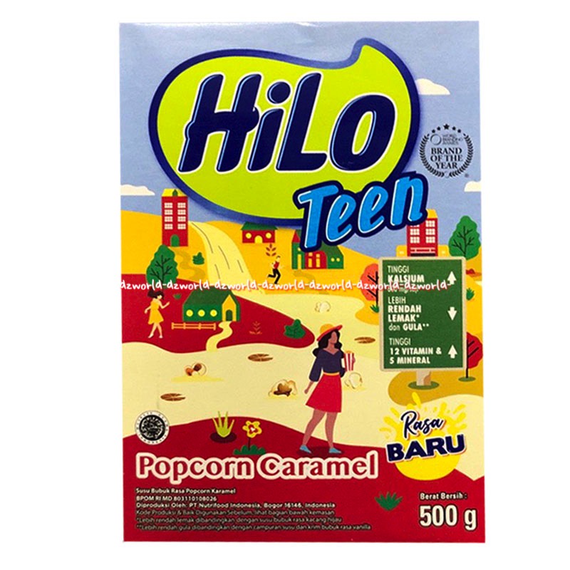 Jual Hilo Teen Popcorn Caramel 500gr Susu Untuk Kalsium Pertumbuhan ...