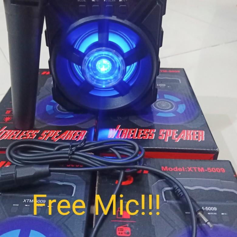 Jual Model Baru Speaker Bluetooth Protable Xtm Plus Mic Karaoke