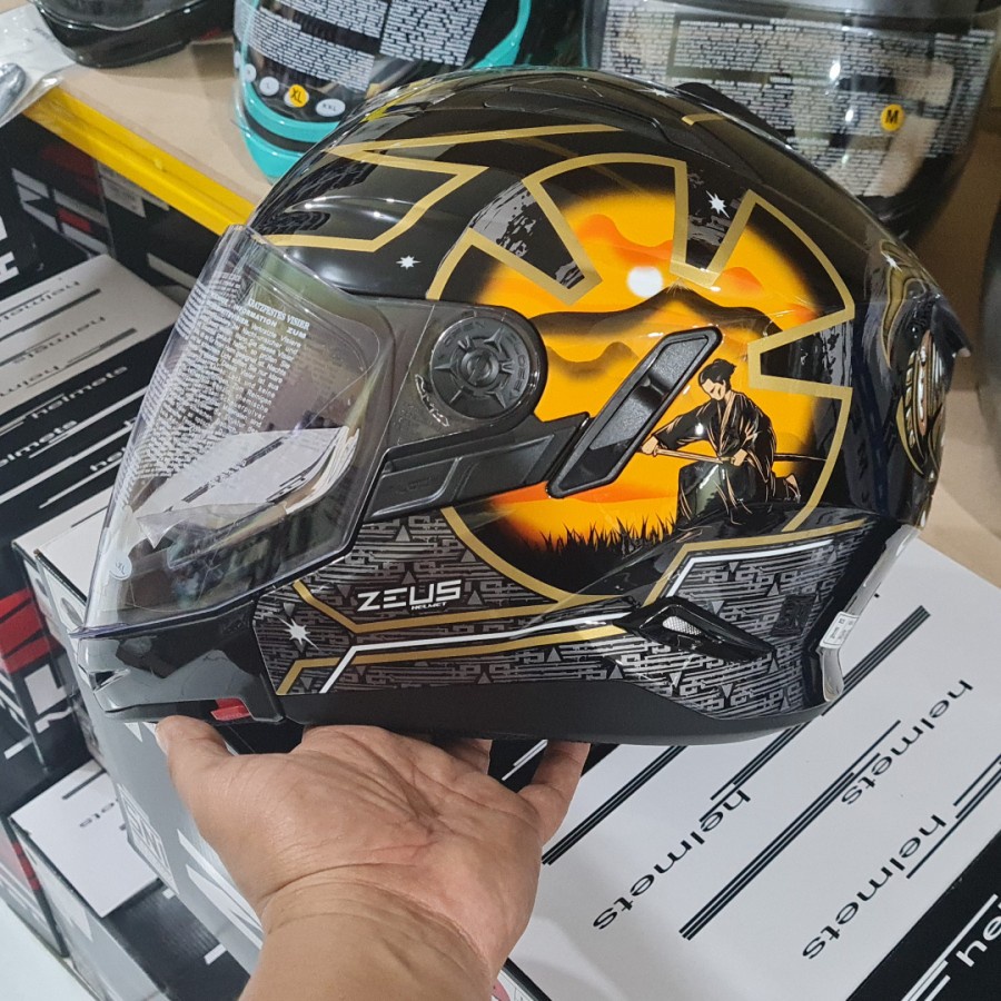 Jual Zeus Zs C Black Aj Orange Zs C Shopee Indonesia