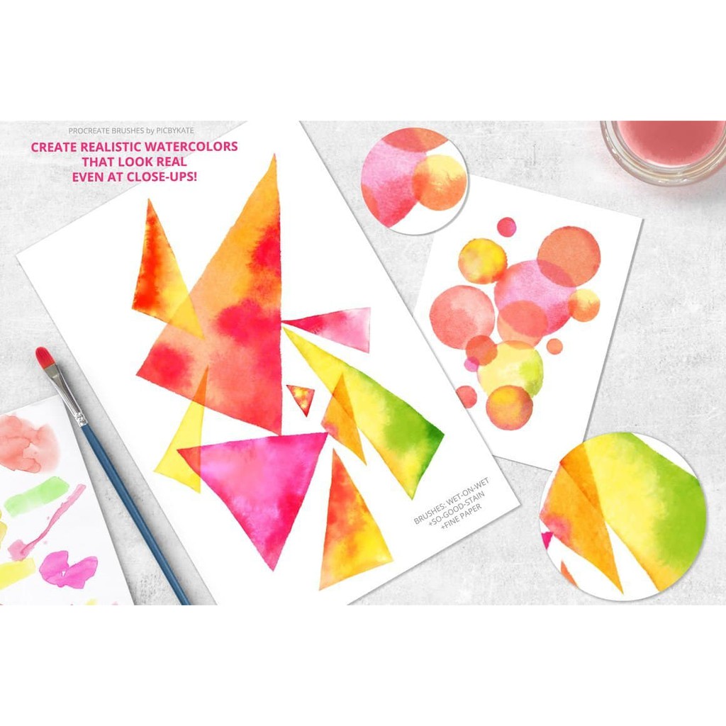 Jual Procreate Brush - 50 Procreate Watercolor Brushes | Shopee Indonesia