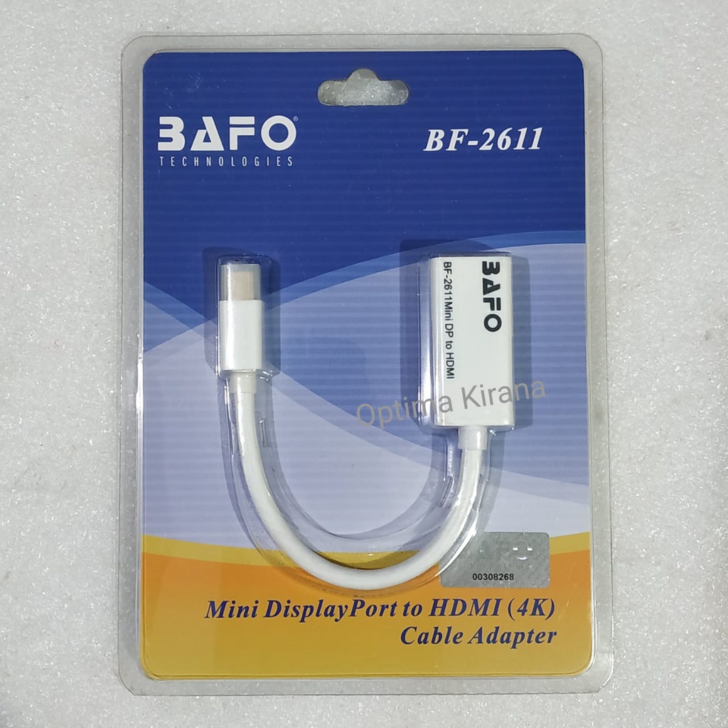 Jual Kabel Mini Dp To Hdmi K D Bafo Bf Displayport Converter