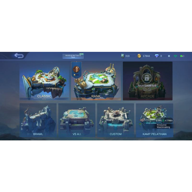 Jual akun Mobile legend / akun ml Shopee Indonesia