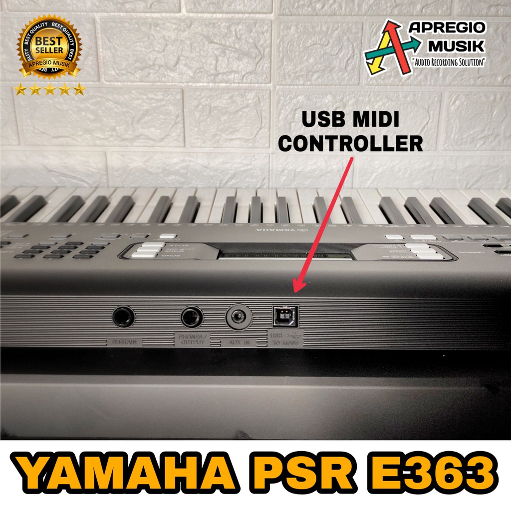 Jual Paket KEYBOARD YAMAHA PSR E363 E 363 Bisa Midi Controller Stand Shopee Indonesia