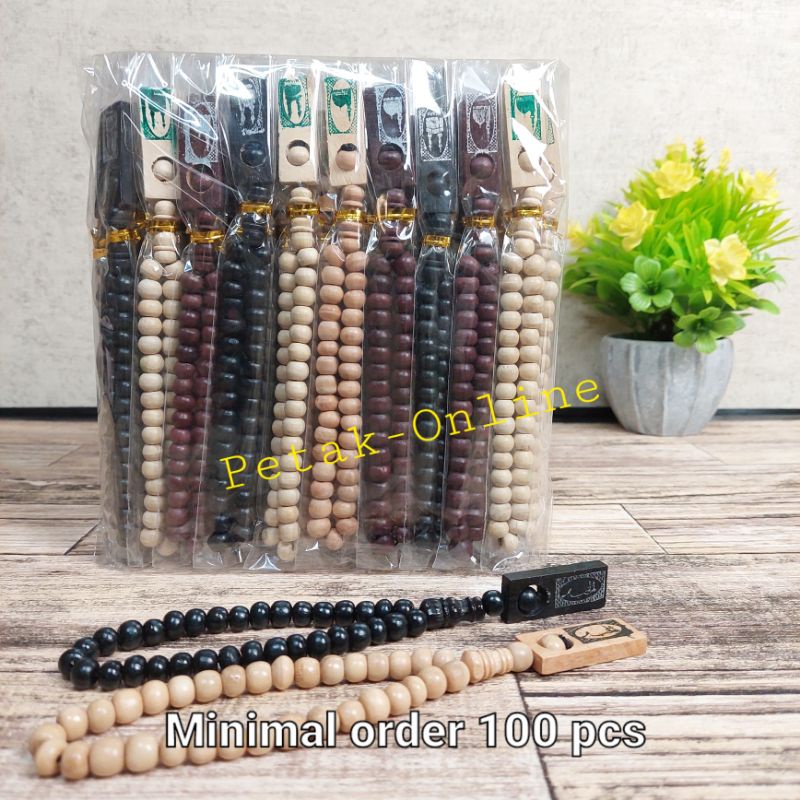 Jual Pcs Tasbih Kayu Plat Butir Kemasan Plastik Shopee Indonesia