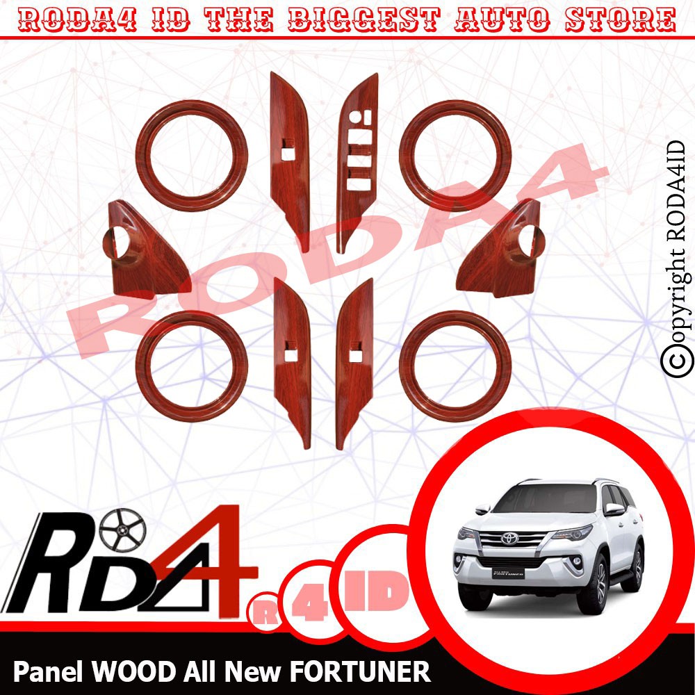 Jual Panel Wood All New FORTUNER 10 Pcs Dashboard | Shopee Indonesia