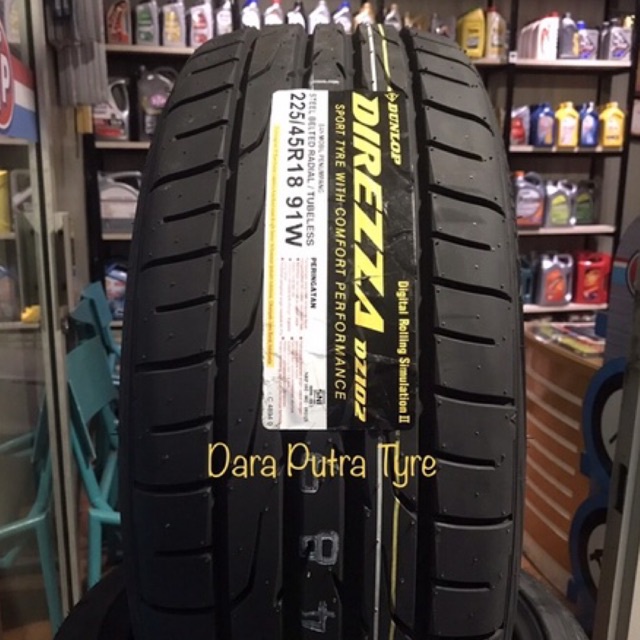 Jual ban 225/45 r18 91W Direzza 102 Dunlop 225 45 18 | Shopee Indonesia