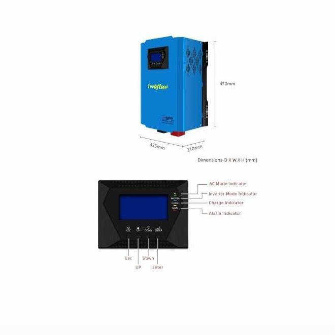 Jual Inverter Low Frequency Hybrid 5000va 4000watt 48v With Mppt 60a