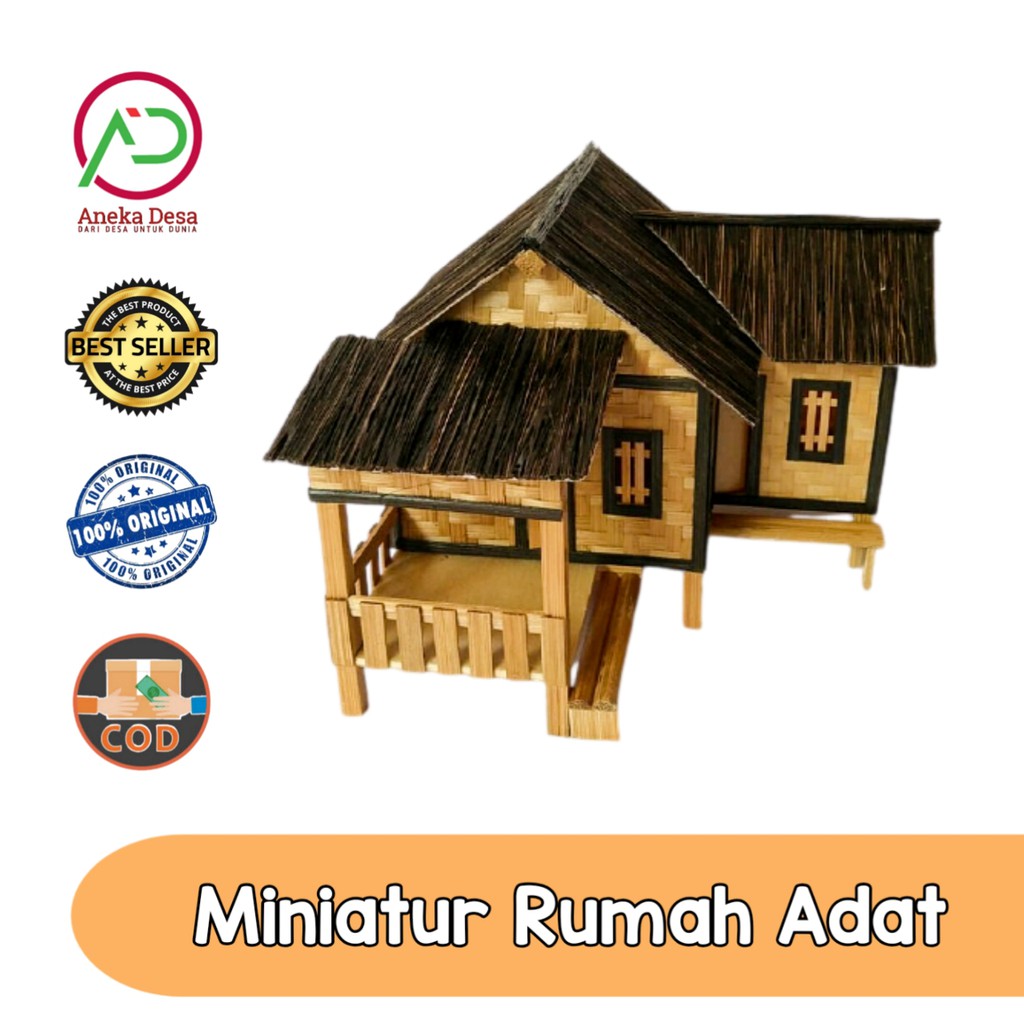 Jual Miniatur Rumah Adat Jawa Barat Dari Bambu | Shopee Indonesia