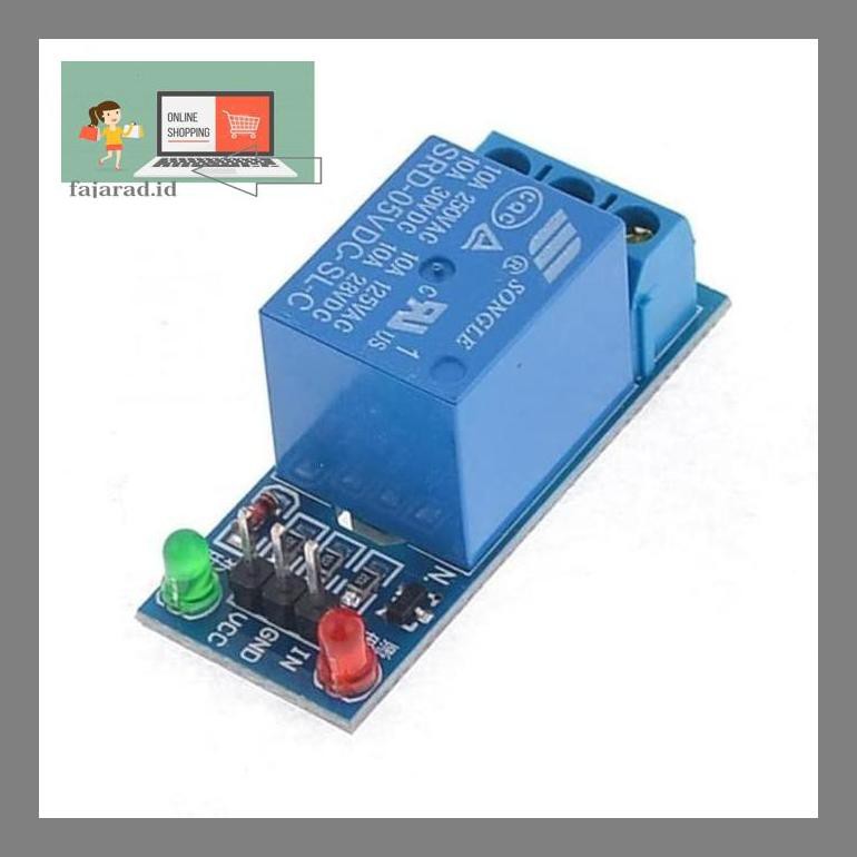 Jual Fardd0R5 Modul Relay 1 Channel Arduino Spdt 5V 5 Pin Radj5A8 ...