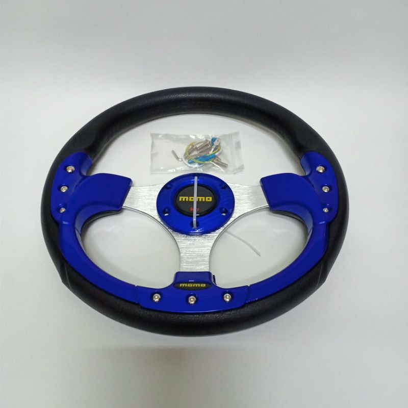 Jual Stir Racing Momo Biru 13 dan 14 inch | Shopee Indonesia