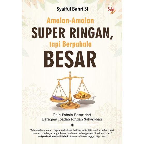 Jual Buku Amalan-Amalan Super Ringan, Tapi Berpahala Besar - Sabil ...