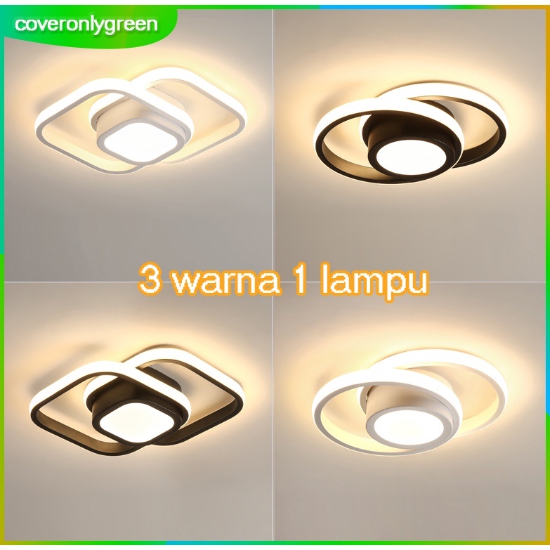 Jual 3 Warna Lampu Plafon LED Lampu Hias Rumah Ruang Tamu Kamar