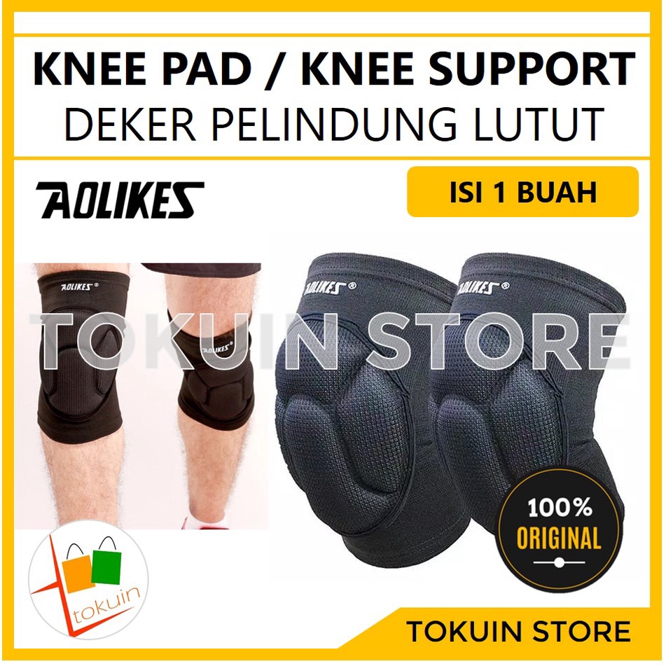 Jual Knee Pad Support Aolikes Protector Brace Deker Pelindung Lutut ...