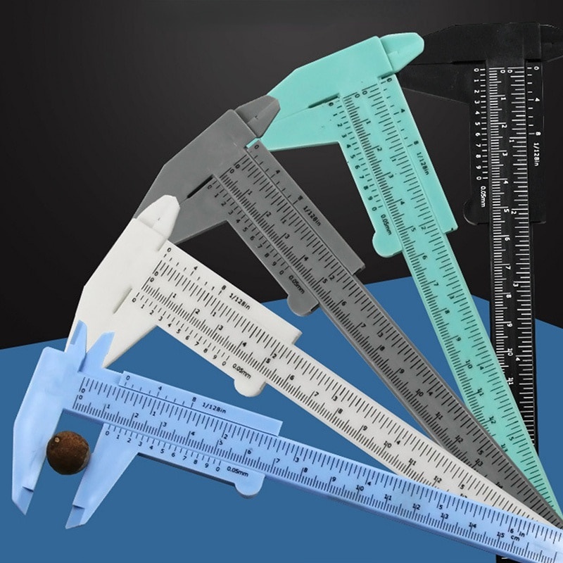 Jual Pre Order 0150mm Plastic Measuring Vernier Caliper Tattoo Caliper Ruler Gauge Plastic