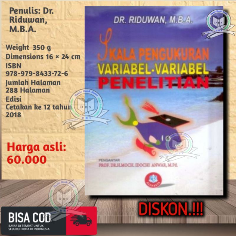 Jual Skala Pengukuran Variabel-variabel PenelitianDr. Riduwan ...