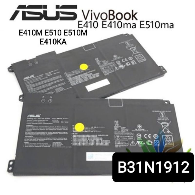 Jual Baterai Asus Vivobook E410 E410M E410MA E410KA E510 E510M E510MA
