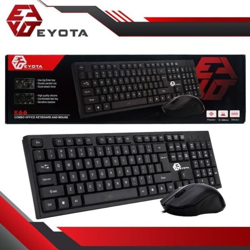 Jual COMBO KEYBOARD MOUSE USB EYOTA K66 - COMBO - COMBO KEYBOARD MOUSE ...