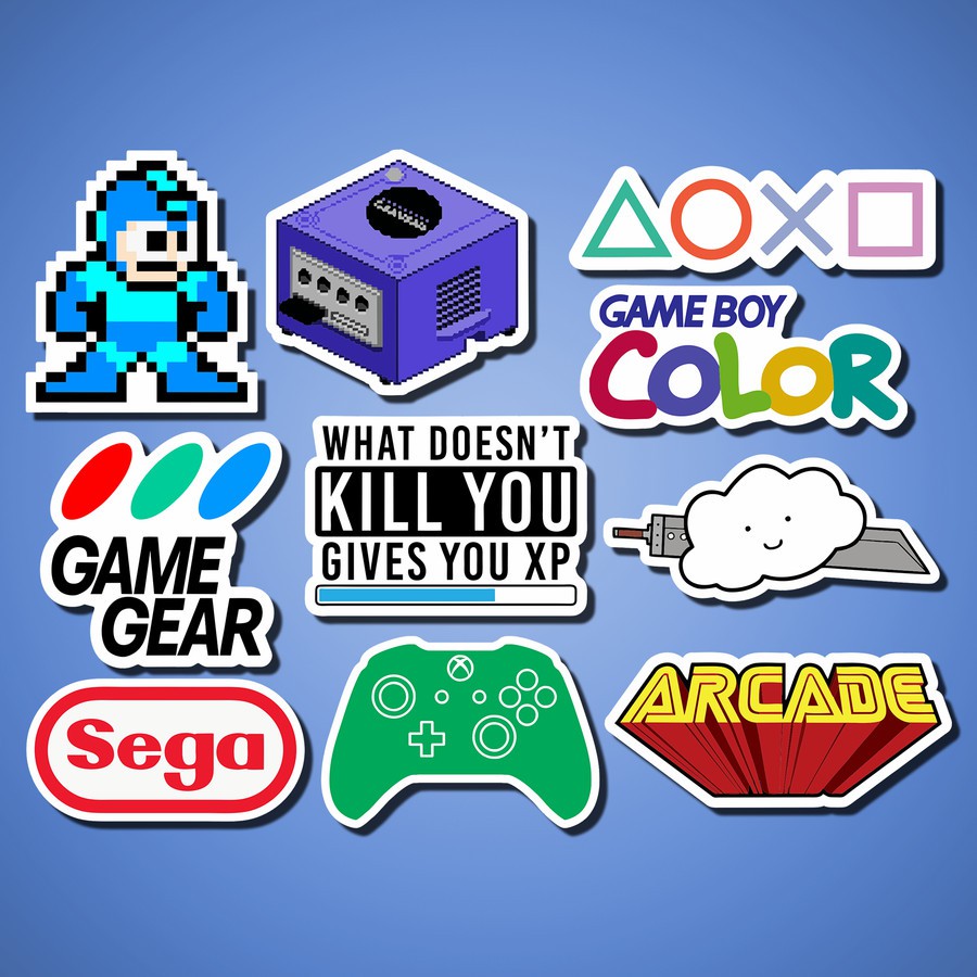 Jual Stiker/Sticker Game Mix 02 untuk Laptop, Mobil, Koper, dll ...