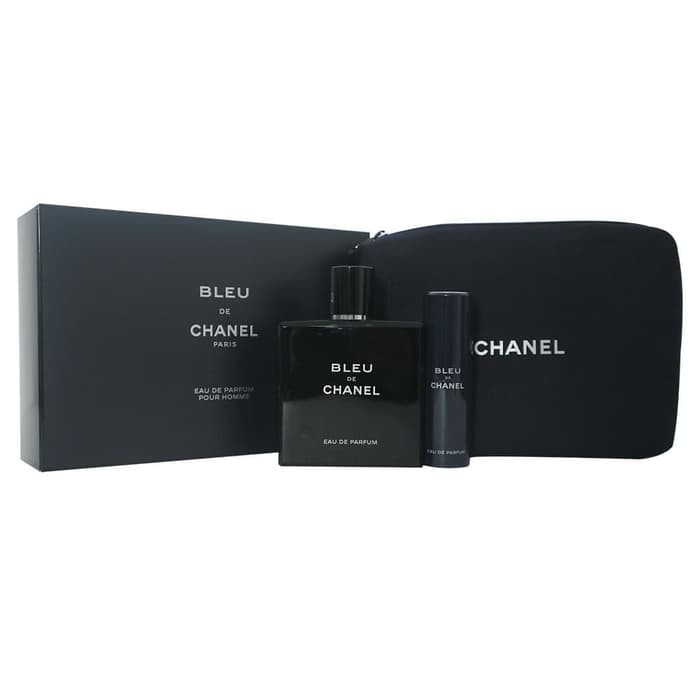 Jual COD Chanel Parfum Original Bleu de Chanel EDP Man Le Voyage (Gift Set) Shopee Indonesia