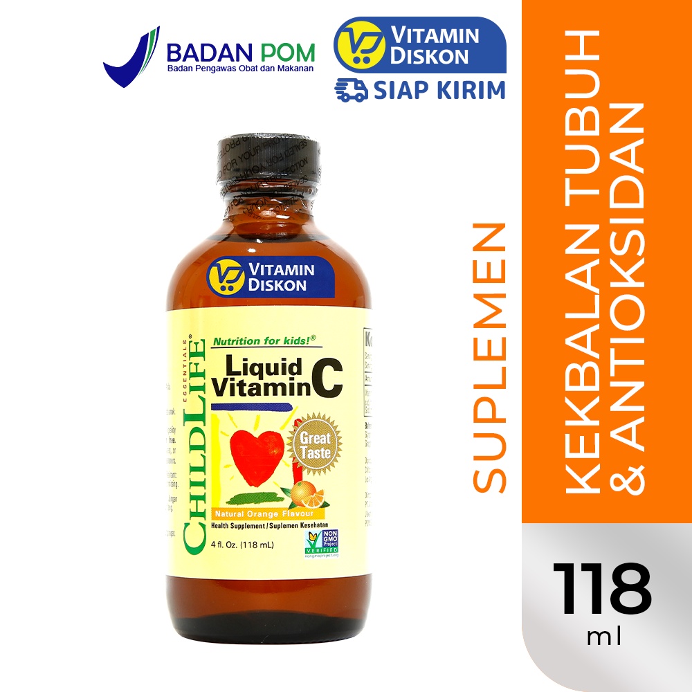 Jual ChildLife Liquid Vitamin C 118.5 Ml | Suplemen Kekebalan Tubuh Dan ...