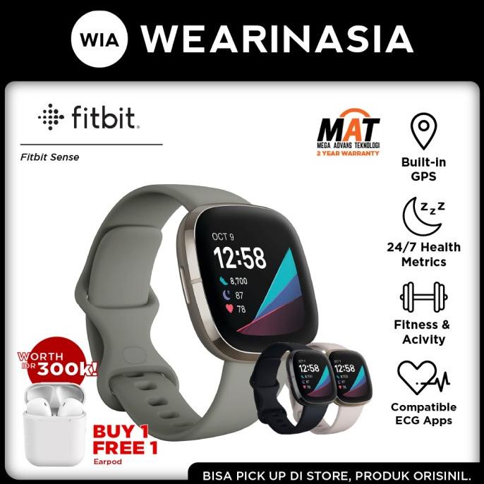 Fitbit Sense Advanced Smartwatch Health Original Garansi Resmi