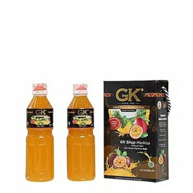 Jual Sirup Markisa Gk Black Label Asli 1 Kotak Isi 2 Ukuran 500 Ml Botol Plastik Shopee 0290