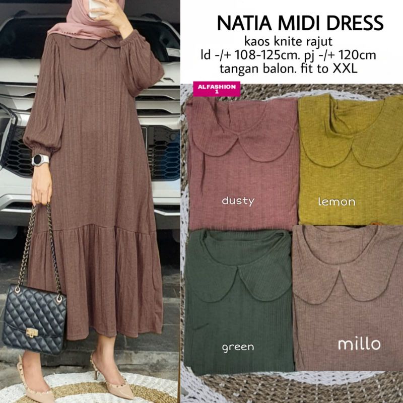 Dress store midi cantik