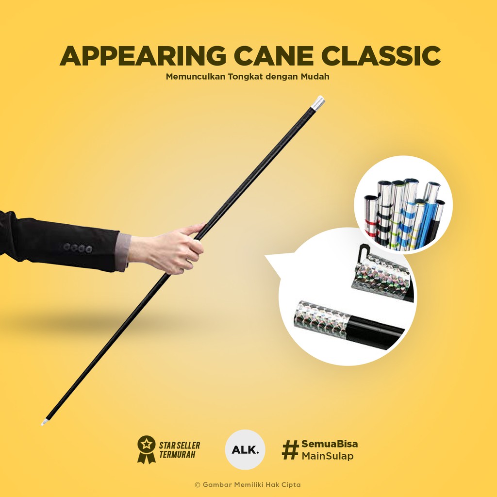 Jual Appearing Cane ( Alat Sulap Memunculkan Tongkat ) | Shopee Indonesia