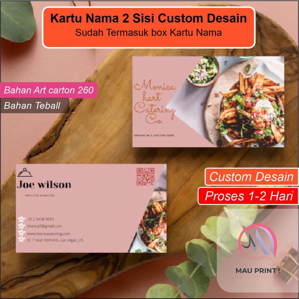 Jual Print Cetak kartu nama member card kartu member name card custom