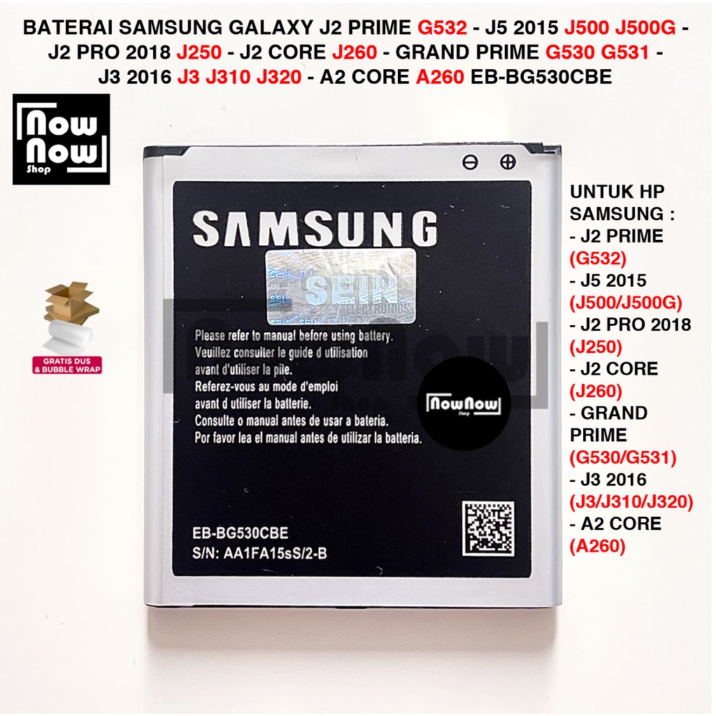 Jual Baterai Samsung Galaxy J2 Prime G532 - J5 2015 J500 J500G - J2 Pro ...