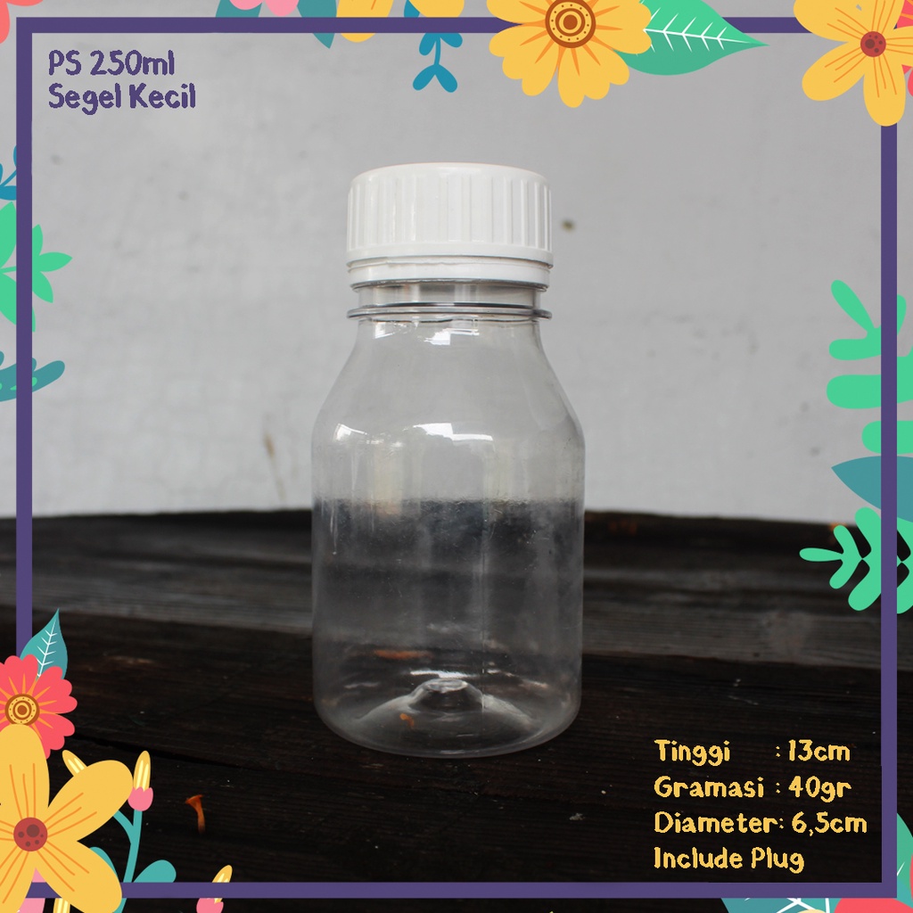 Jual BOTOL PLASTIK PS MADU 250ML SEGEL KECIL KEMASAN KAPSUL HERBAL ...