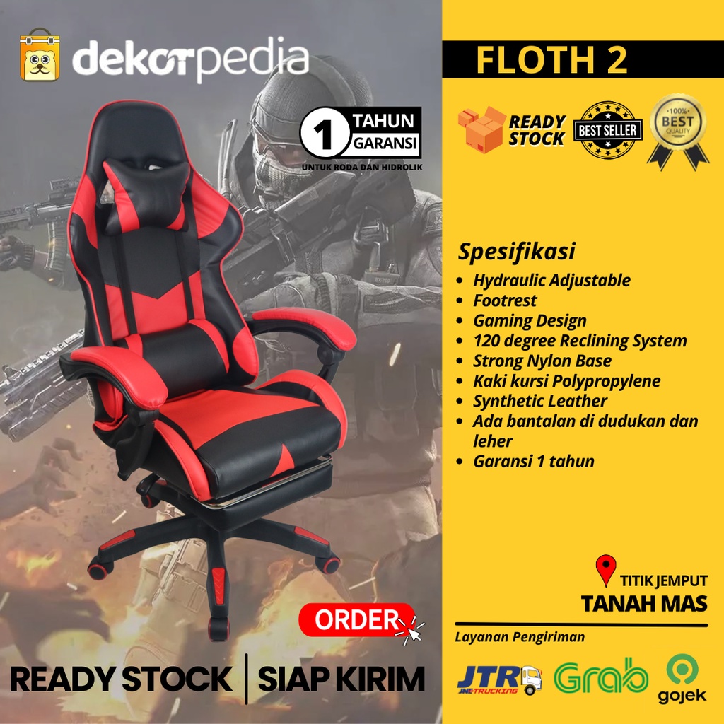 Jual Kursi Gaming FLOTH2 | Shopee Indonesia