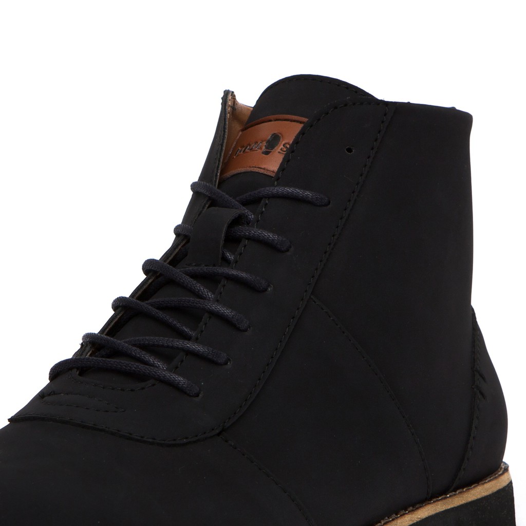 Jual SEPATU BOOTS PRIA FOOTSTEP ALPHA BLACK TOTOSURYO X FOOTSTEP SEPATU ...