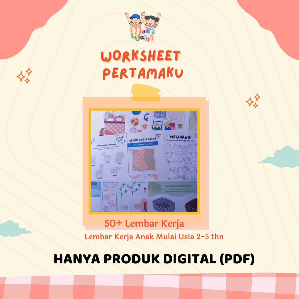 Jual Printable Worksheet / Lembar Kerja BUKU AKTIVITAS PERTAMAKU ...