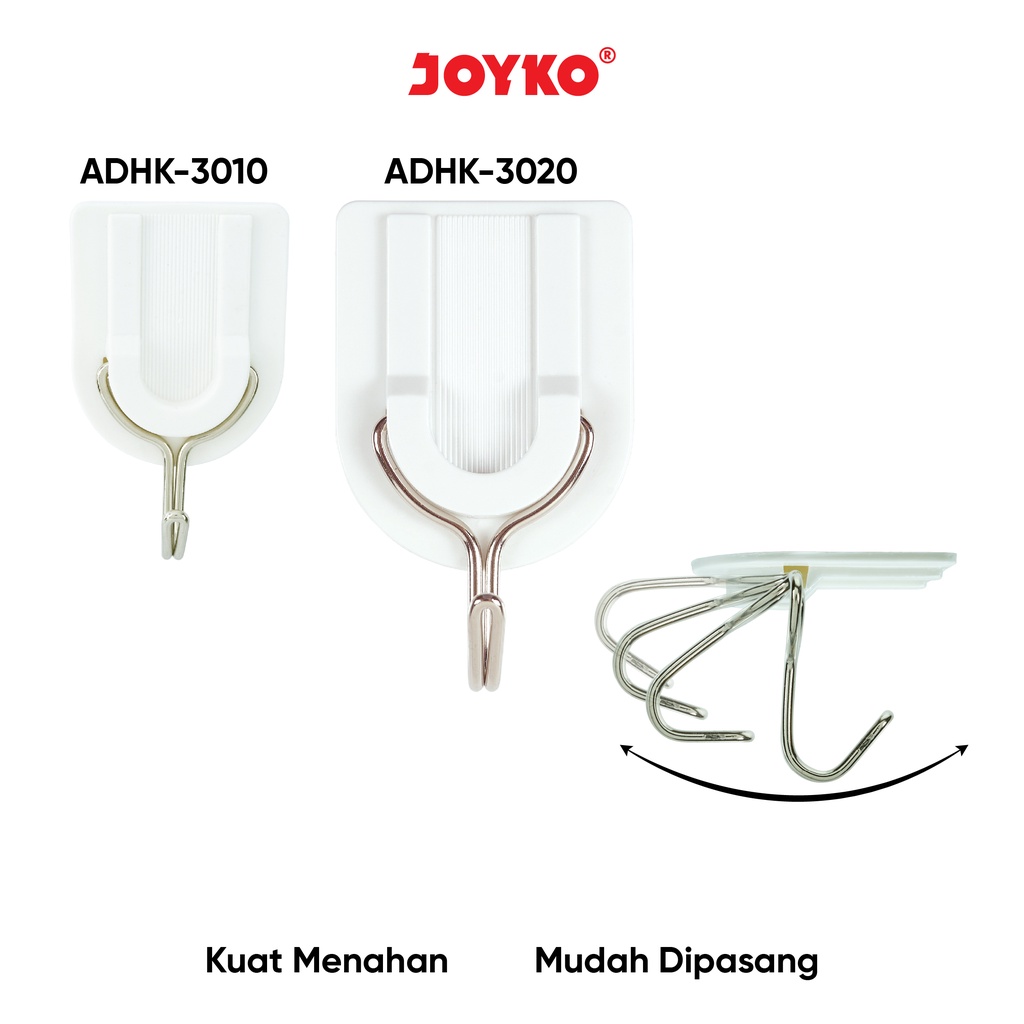 Jual Gantungan Adhesive Hook Tempel Dinding Kait Perekat Joyko Shopee