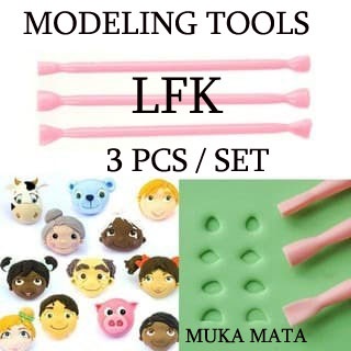 Jual FT SET FONDANT TOOL MUKA MATA WAJAH MULUT MODELING TOOLS TOPPER ...